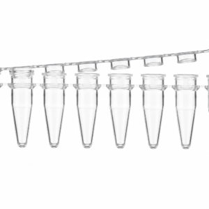 Tubos PCR 0.2mL en tira con tapa plana. PK00191. BOLSA DE 125 TIRAS